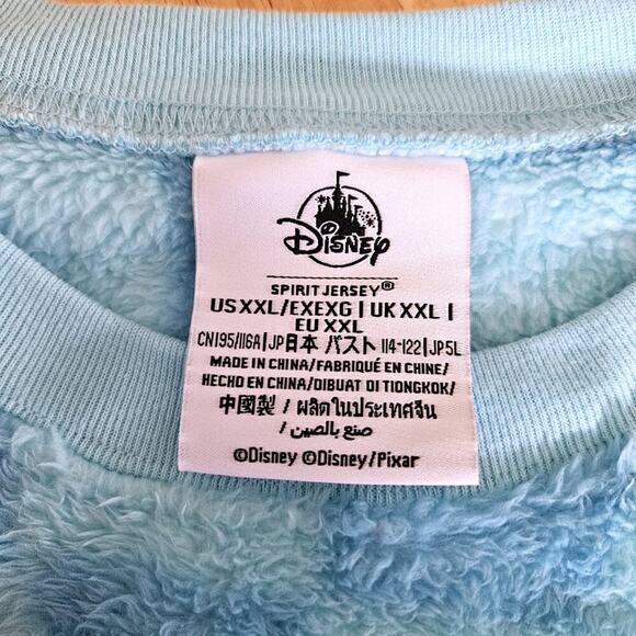 Disney Pixar Spirit Jersey Fuzzy Blue Checkered - size XXL - NWT - Picture 13 of 13